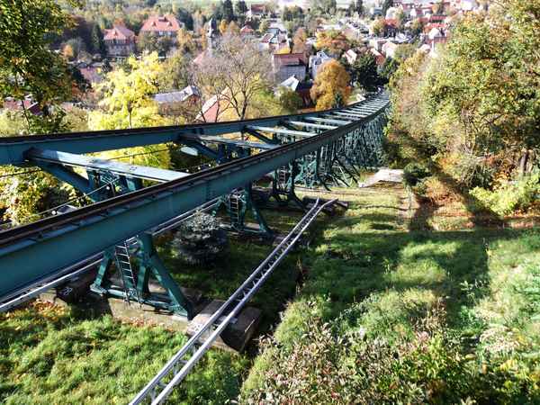 Die Trasse der Schwebebahn