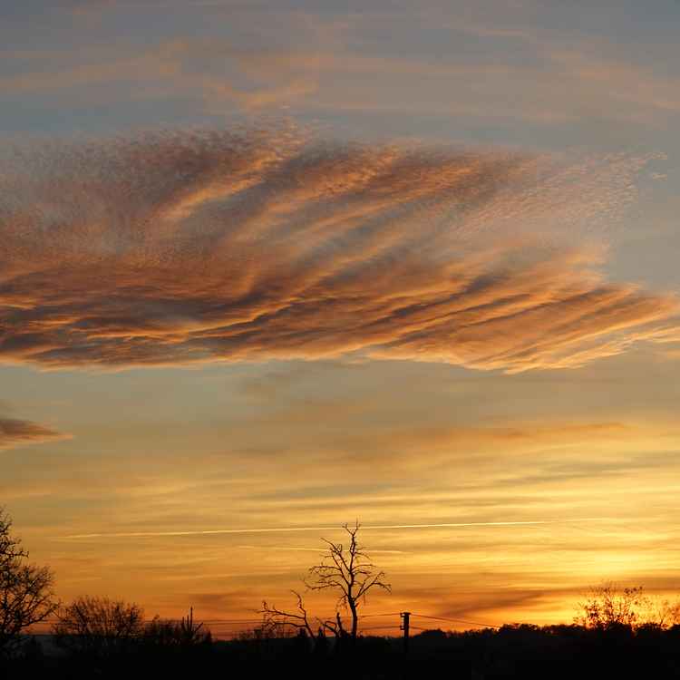 Oktoberabendhimmel