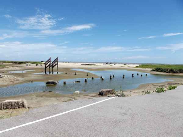 ehemaliges Strandhaus nach Hurrican Kathrina