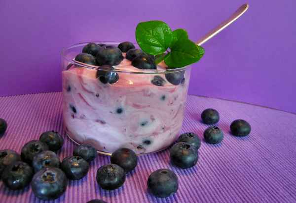 Mascarpone-Blaubeer-Dessert