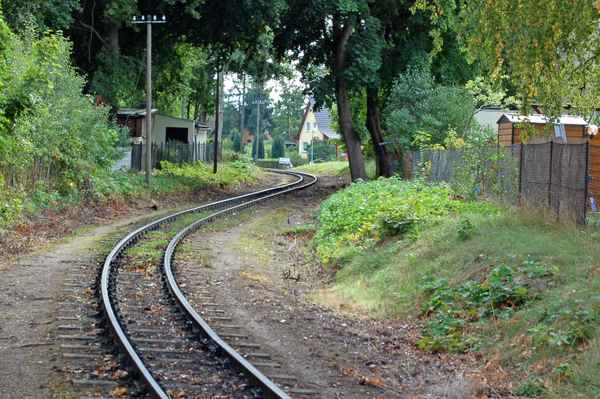 Gleisbett des "Rasenden Roland" bei Baabe