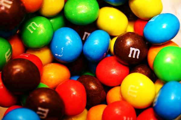 jede menge bunte m&ms