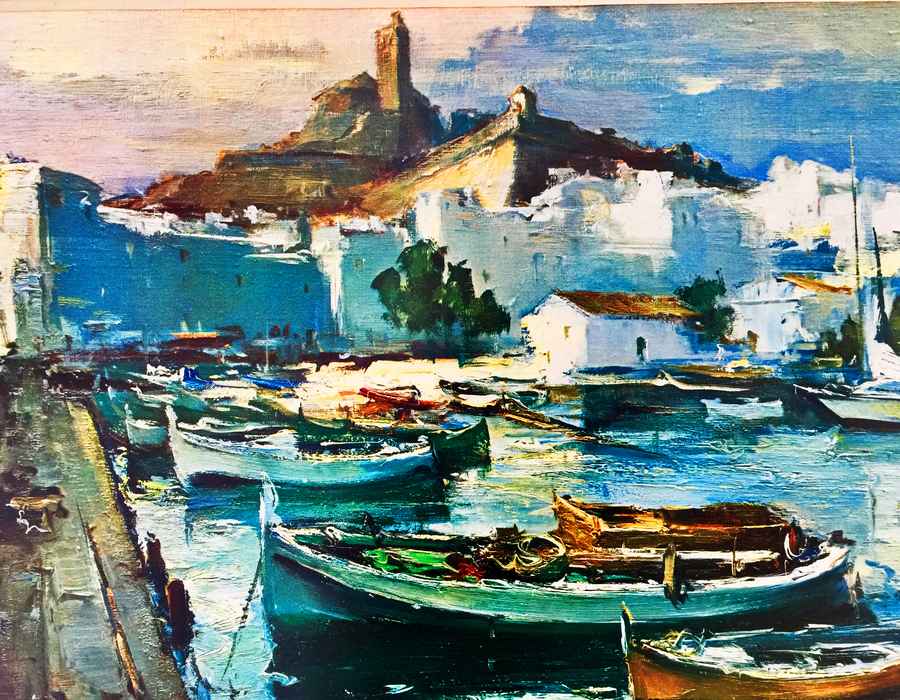 Spanischer Hafen in &Ouml;l