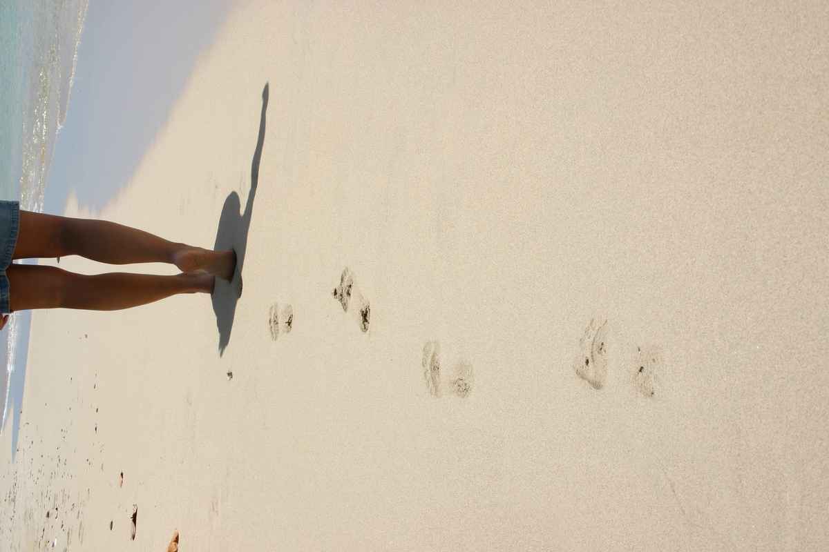 Fussabdrücke im Sand