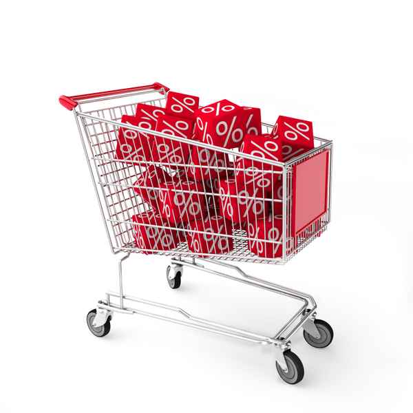 Einkaufswagen Prozente