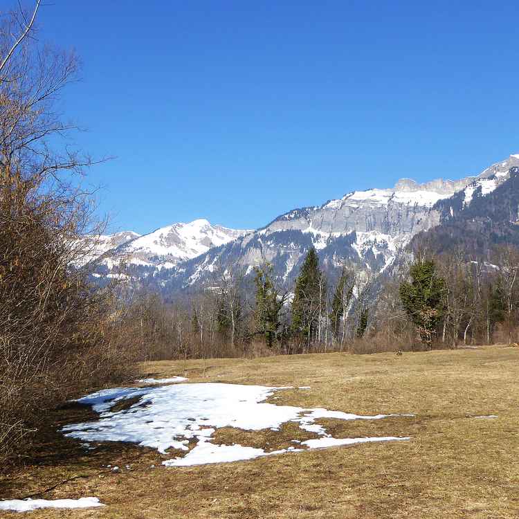 Spärliche Schneereste