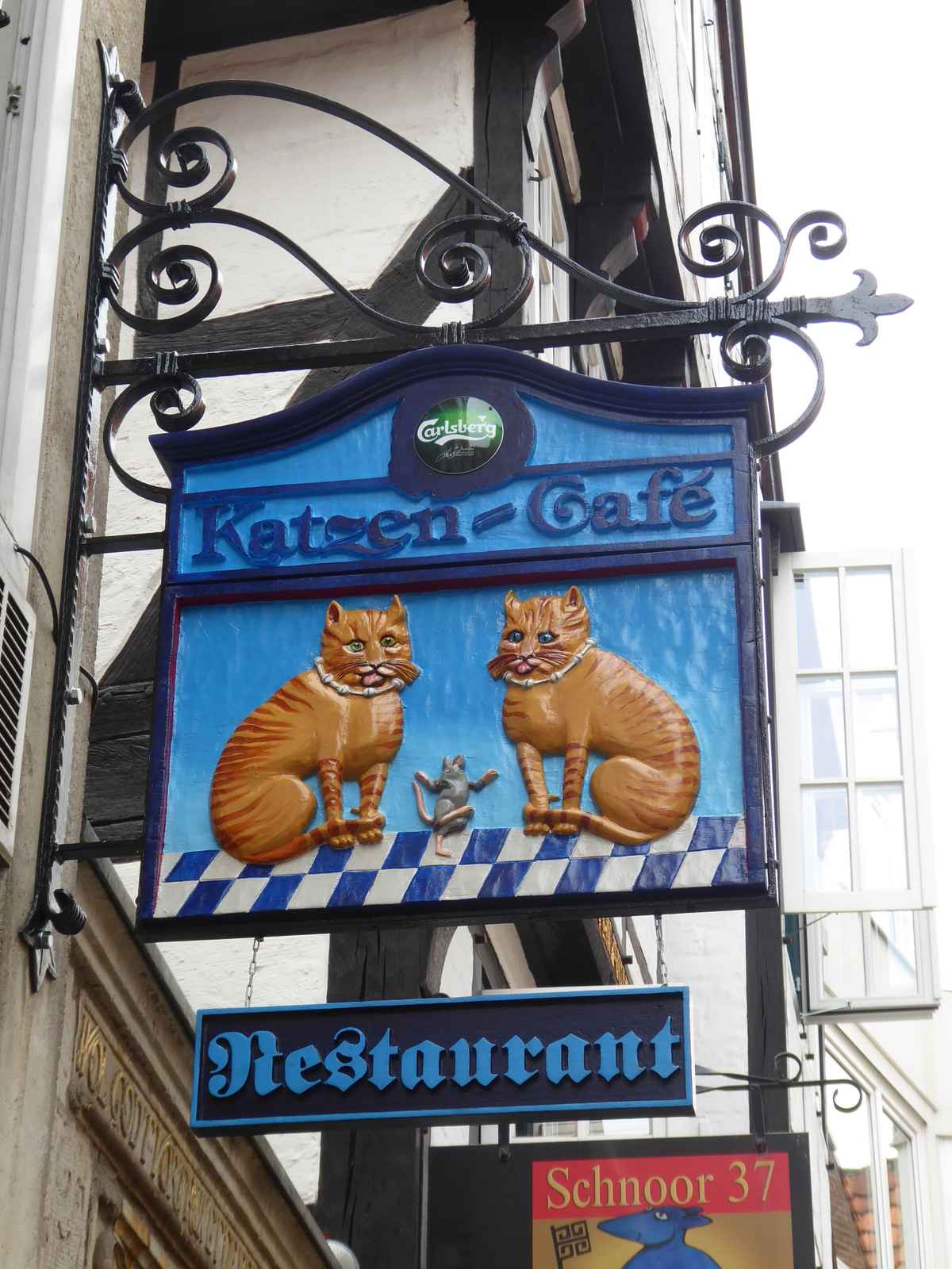 Wirtshausschild Katzen