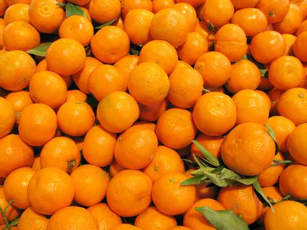 Viktualienmarkt München: Clementinen am Obststand