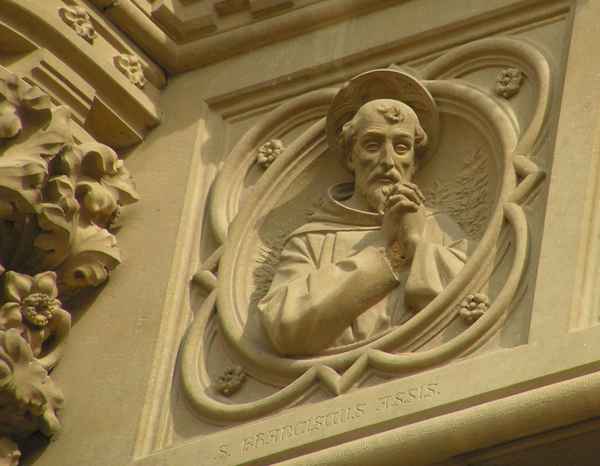 Franz von Assisi an der Kirche zu Arezzo (Toscana)