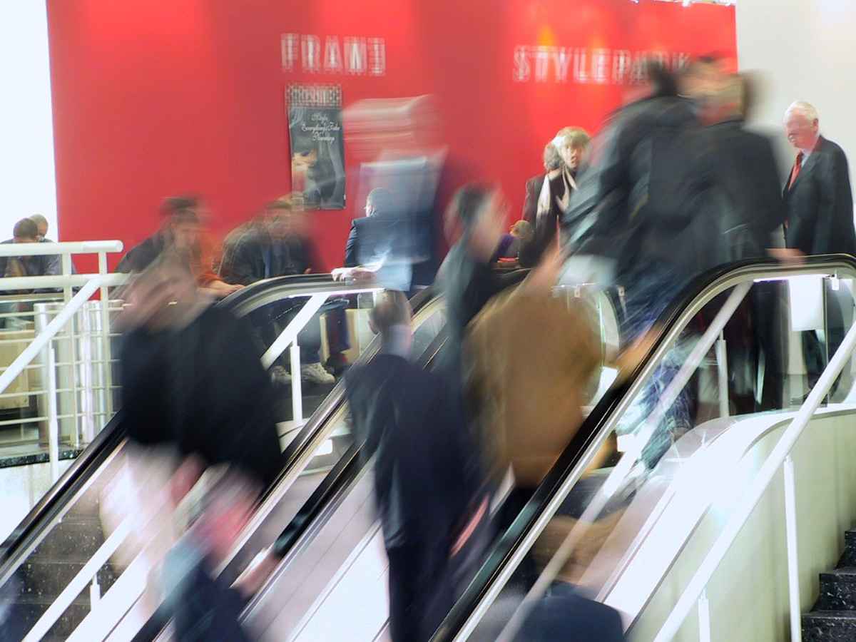 Rolltreppe auf Messe