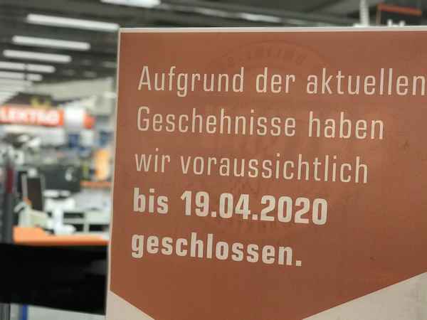 Wegen Corona: Geschäft bleibt vorerst geschlossen / Redaktionelles Foto: Alexander Hauk
