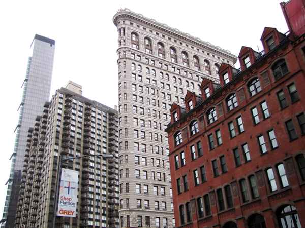 Hochhaus-Generationen im Flatiron-Bezirk, NYC-Manhattan