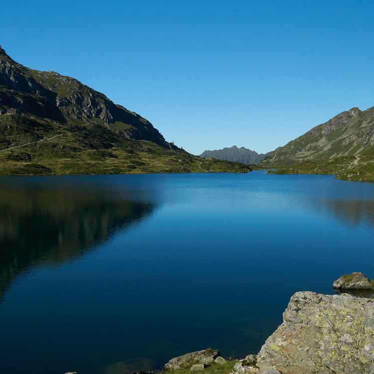 Schöne Abendstimmung am unteren Giglachsee