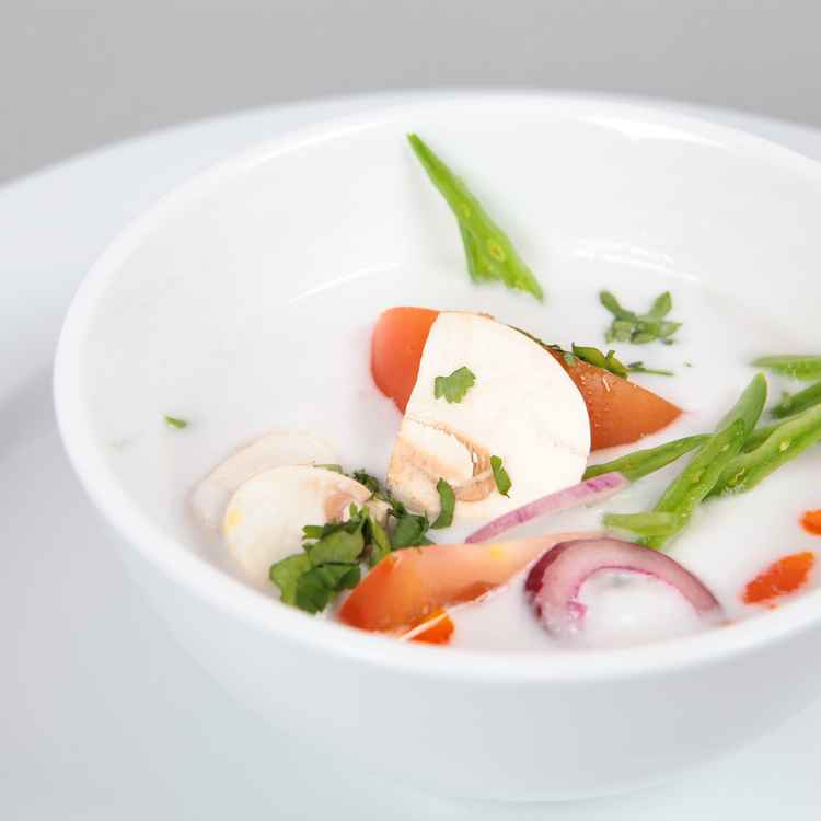 Suppe frisch zubereitet