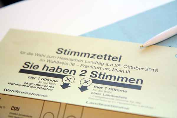 2 Stimmen auf dem Stimmzettel zur Landtagswahl