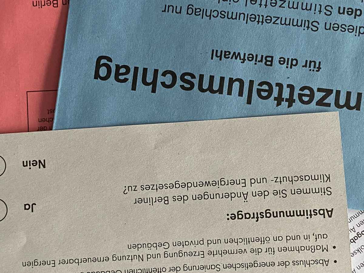 Volksentscheid über ein klimaneutrales Berlin ab 2030 / Foto: Alexander Hauk