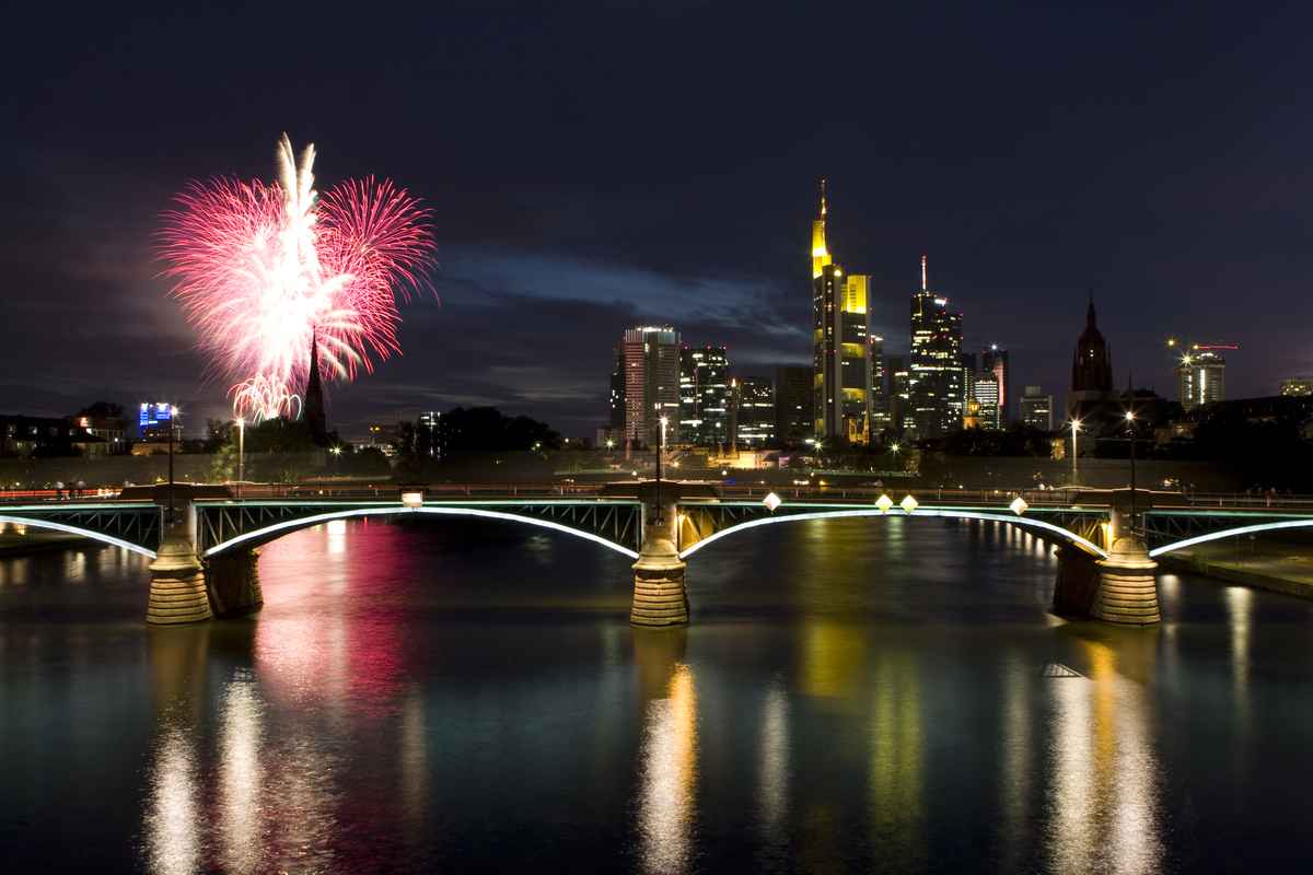 Frankfurt Mainfest Feuerwerk