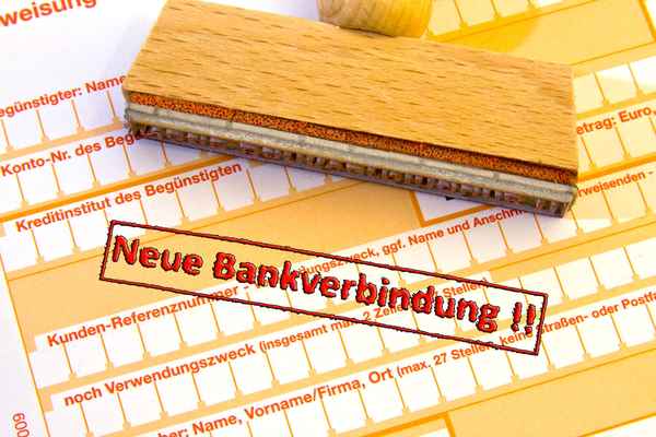 Neue Bankverbindung