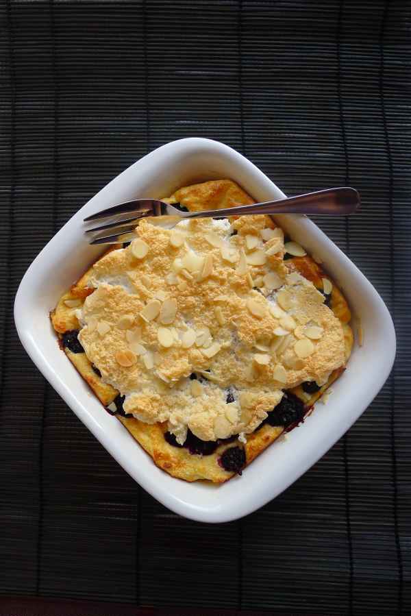 Brombeer-Grießauflauf