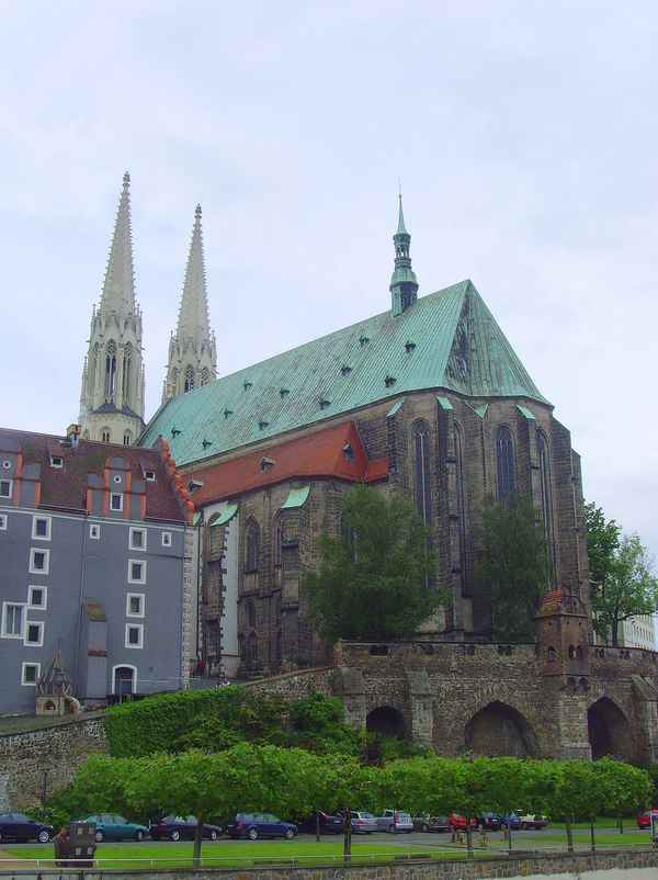 Görlitz - Kirche St. Peter und Paul sowie Weidhaus auf dem Kirchberg