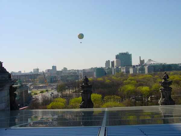 Blick vom Reichstag auf den Potsdamer Platz