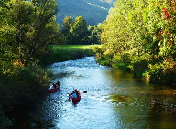 Kanufahrt auf dem Neckar 2