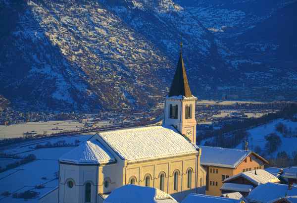 Kirche Eischoll Nacht