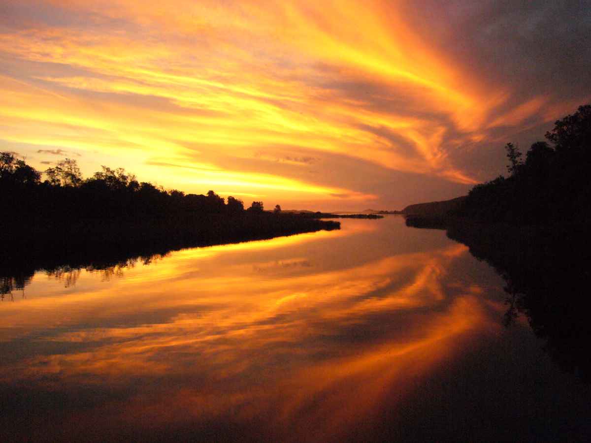 Glowing River