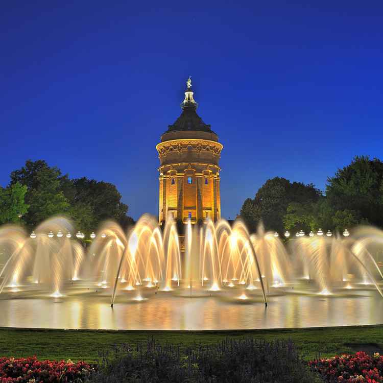 Panorama Mannheim Wasserturmanlage