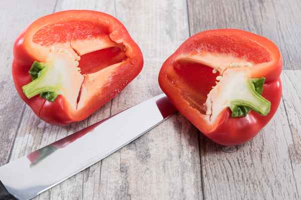 frische rote Paprika