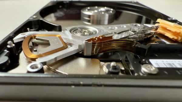 Festplatte von innen