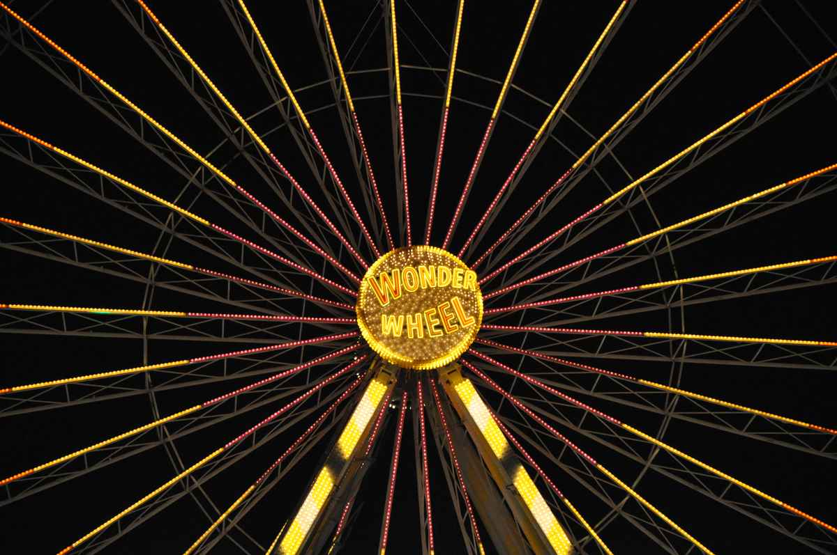 Riesenrad zu später Stunde