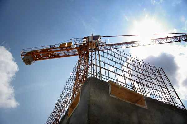 Baustelle mit Kran 3