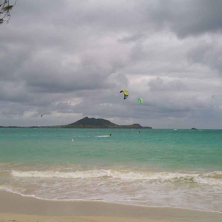 Kiten auf Hawaii