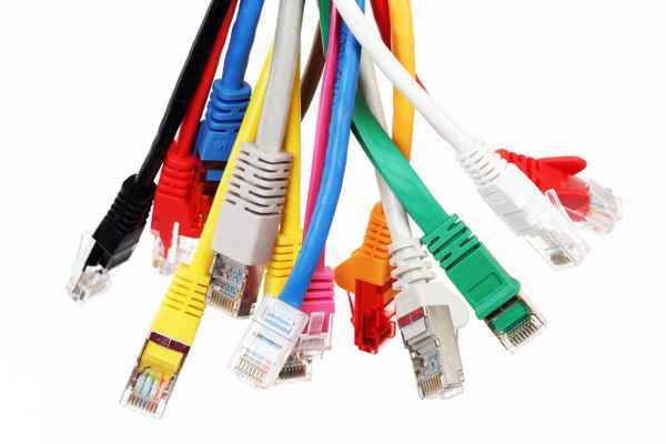 bunte Netzwerkkabel