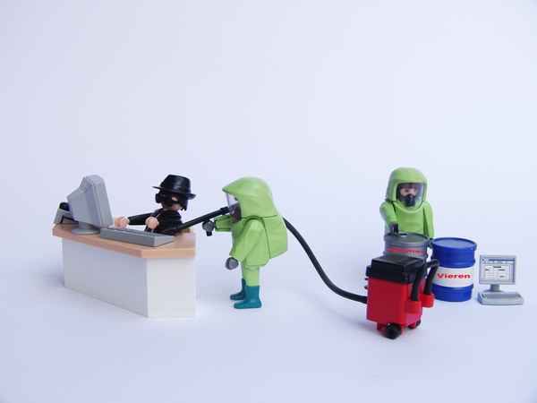 Viren und Würmer sicher entsorgen.