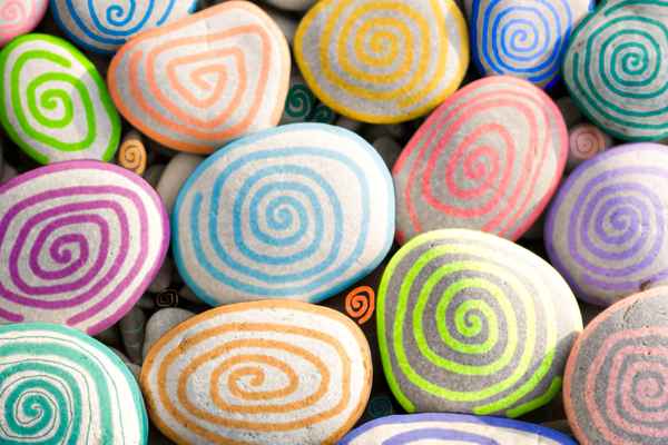 Bunte Spiralen
