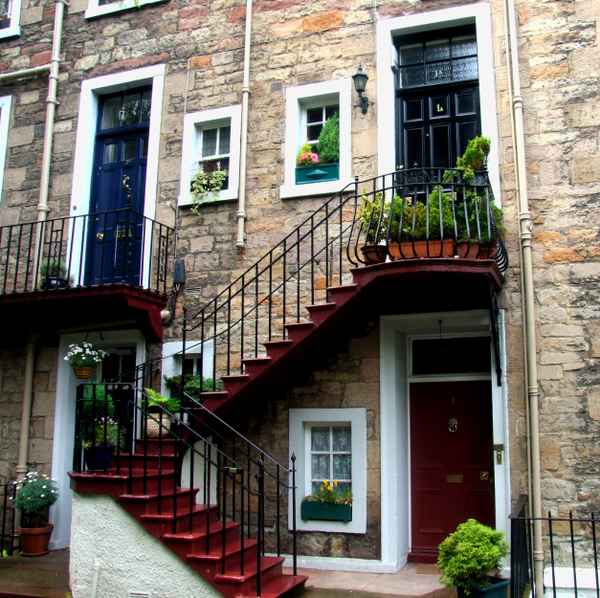 Treppenaufgang in Edingburgh