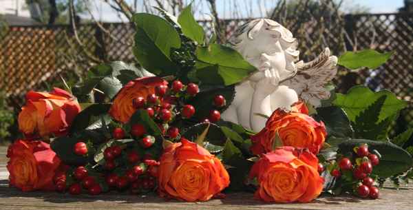Rosen und ein Engel