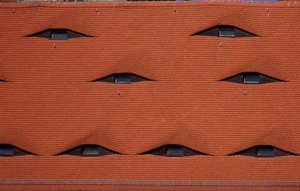 Ziegeldach mit Gaupen