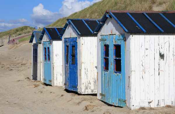 Strandhäuser auf Texel