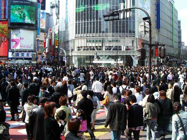 Kreuzung in Shibuya, Tokyo