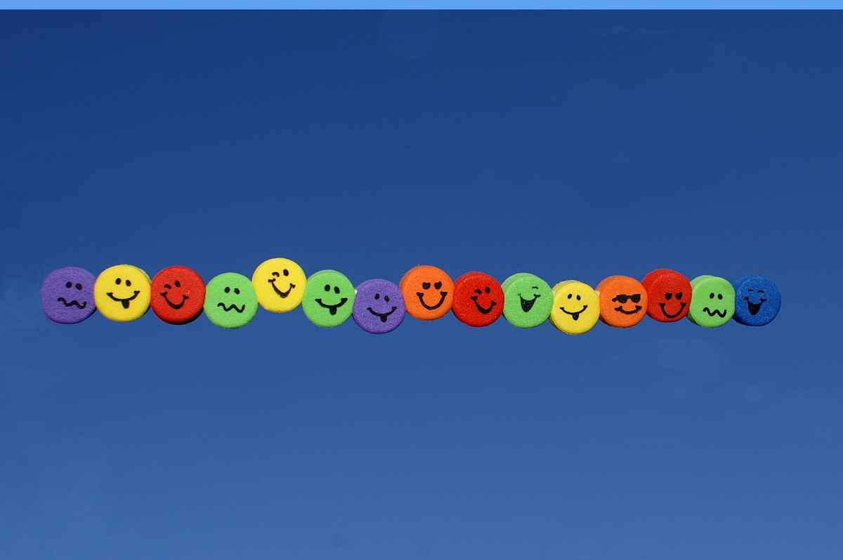 Smileys in the sky