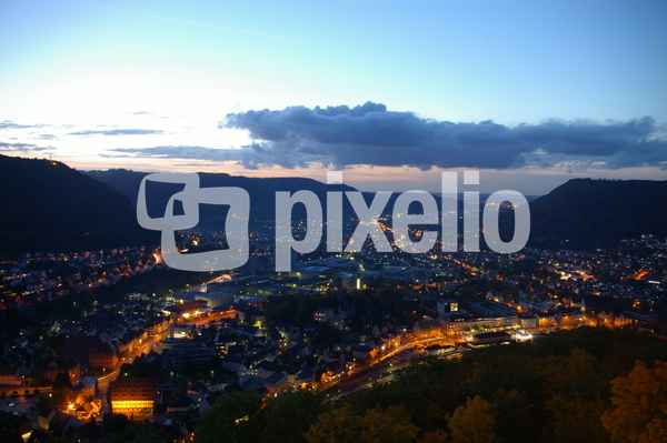 Geislingen an der Steige bei Nacht