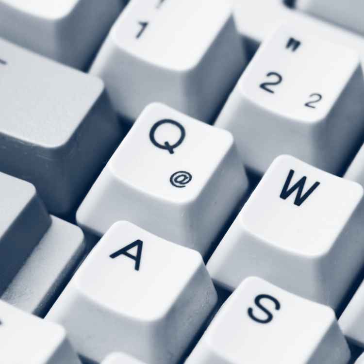 Detail von der Tastatur - Adventskalender Verlosung