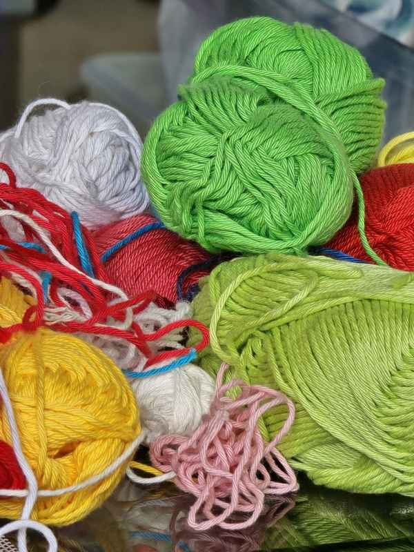 Bunte Wolle