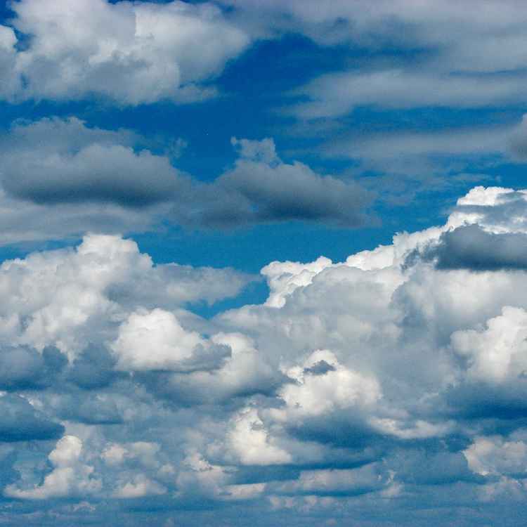 Wolken wie gemalt