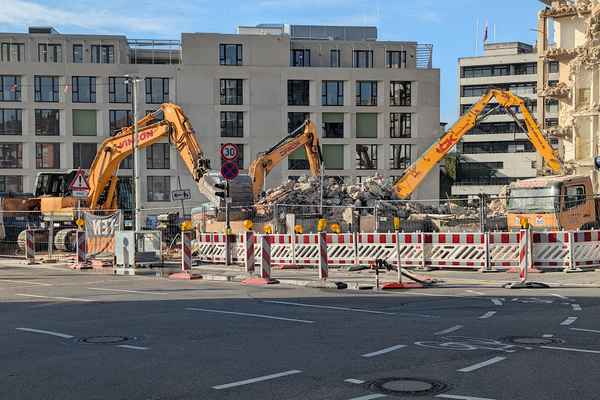 Bagger bei der Arbeit