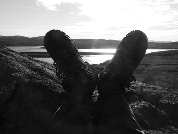 Warten auf den Sonnenuntergang