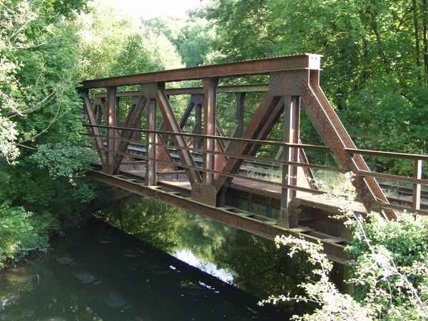 Eisenbahnbrücke über die Bega in Lemgo-Brake